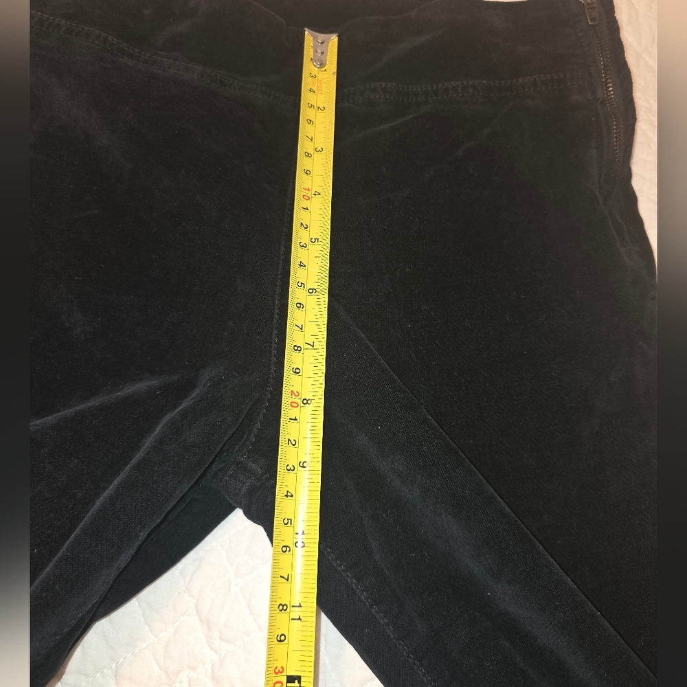 Free People In My Feelings Black Velvet Crop Flare Pants Size XS - Picture 13 of 13